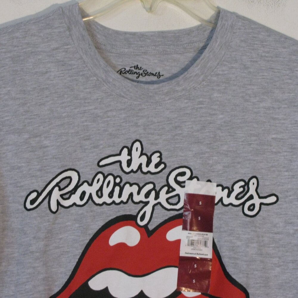 Rolling Stones T Tee Small New NWT Gray Heathered Short Sleeve Tshirt - Picture 2 of 3